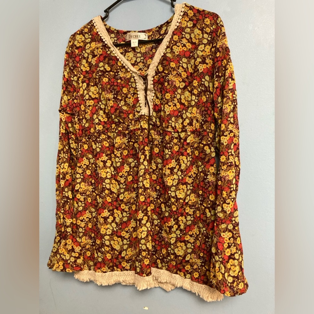 Boho floral top